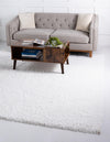 Alpine Plush Collection Area Rug -  Cortina (White) Square White  lifestyle 6