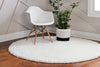 Alpine Plush Collection Area Rug -  Cortina (White) Round White  lifestyle 11