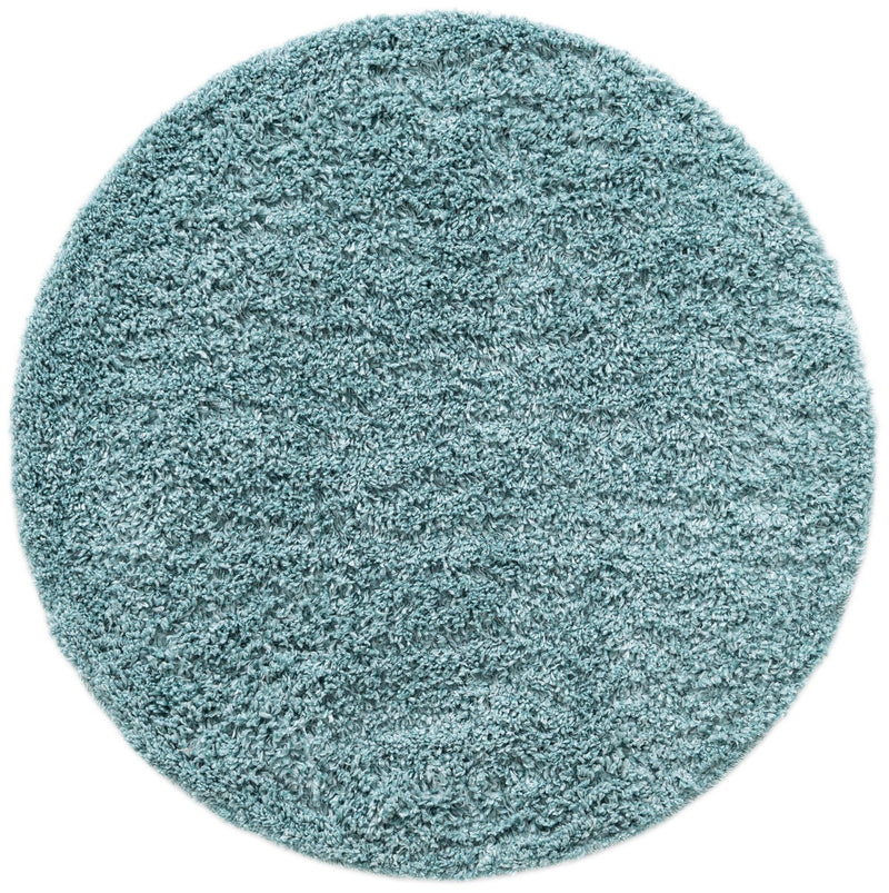 Alpine Plush Collection Area Rug -  Cortina (Aqua) Round Aqua  lifestyle 20
