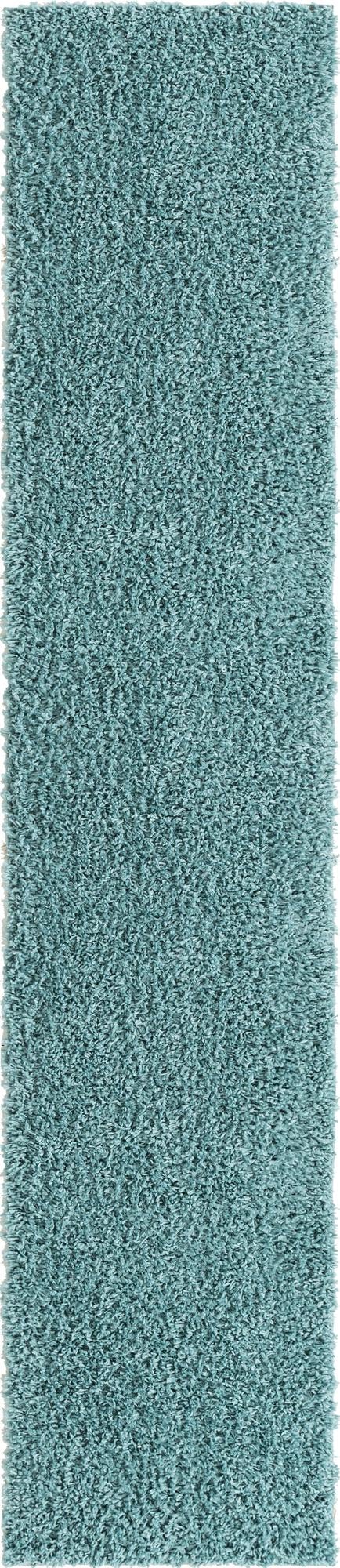Alpine Plush Collection Area Rug -  Cortina (Aqua) Runner Aqua  lifestyle 3