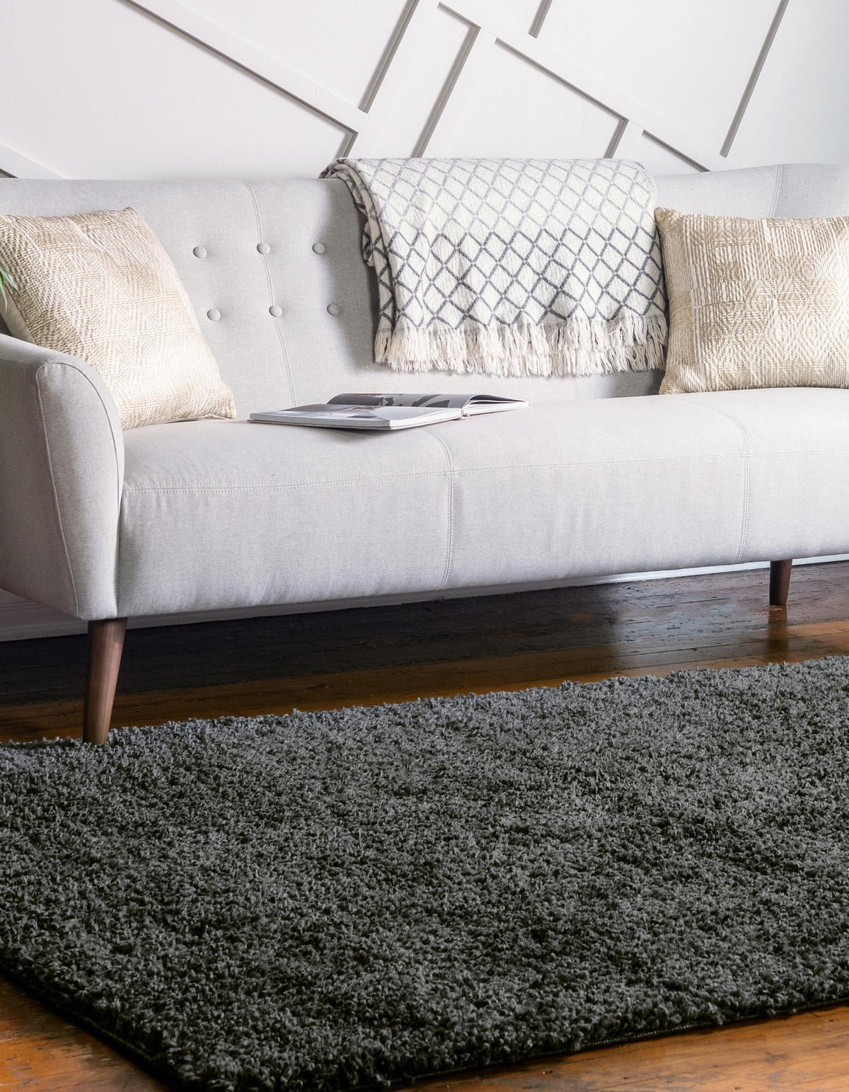 Alpine Plush Collection Area Rug -  Cortina (Peppercorn) Rectangle Peppercorn  lifestyle 4