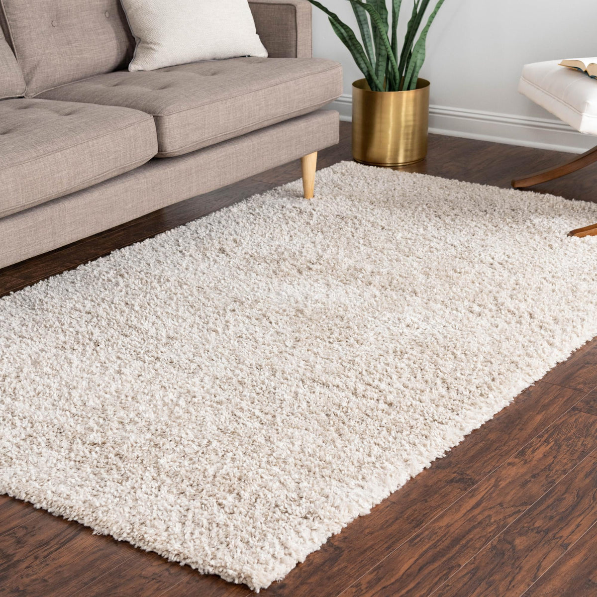 Alpine Plush Collection Area Rug -  Cortina (Linen) Rectangle Linen  lifestyle 8