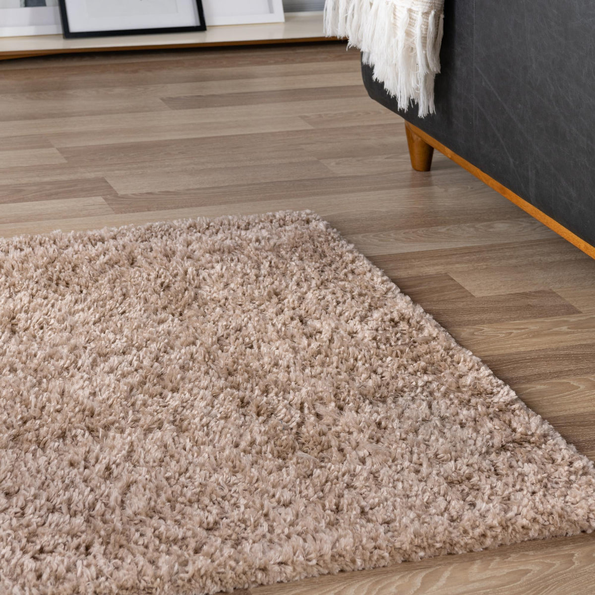 Alpine Plush Collection Area Rug -  Cortina (Linen) Square Linen  lifestyle 76