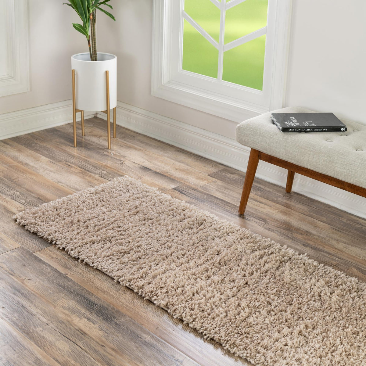 Alpine Plush Collection Area Rug -  Cortina (Linen) Runner Linen  lifestyle 77