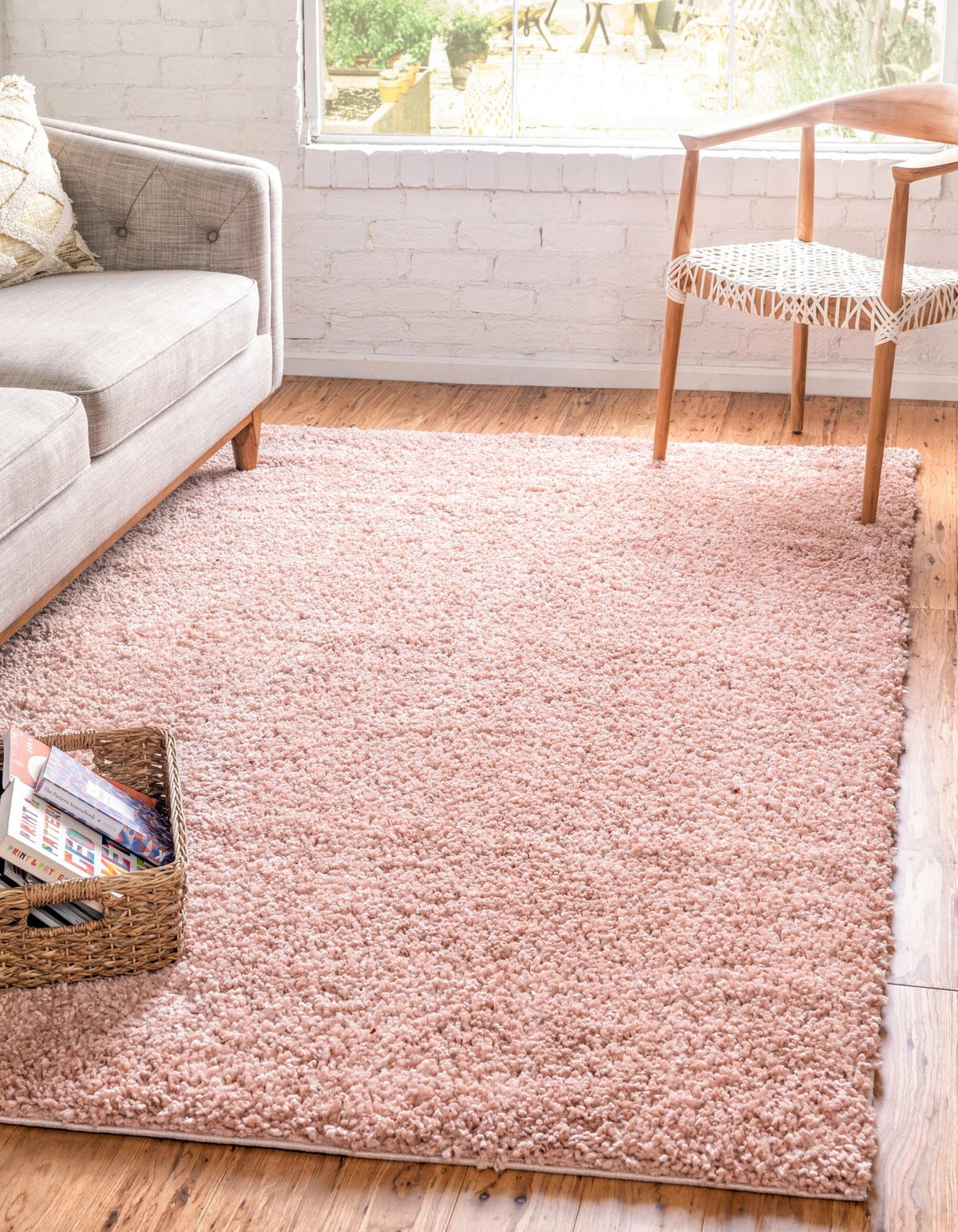 Alpine Plush Collection Area Rug -  Cortina (Dusty Rose) Rectangle Dusty Rose  lifestyle 2