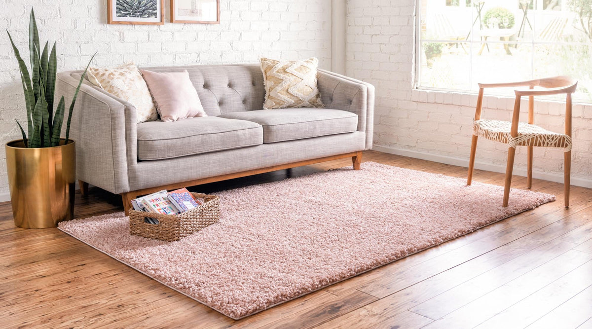 Alpine Plush Collection Area Rug -  Cortina (Dusty Rose) Rectangle Dusty Rose  lifestyle 3