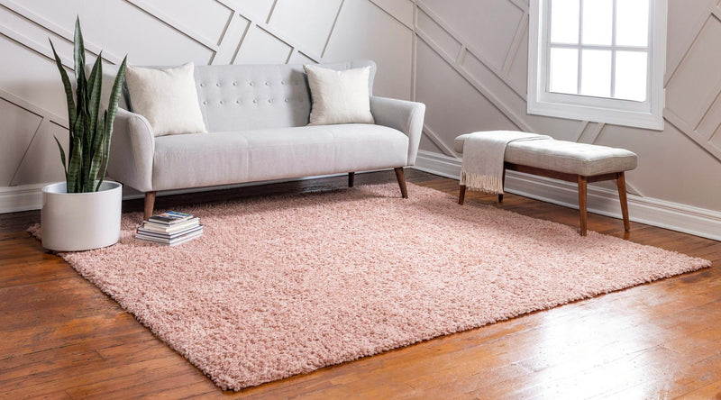 Alpine Plush Collection Area Rug -  Cortina (Dusty Rose) Square Dusty Rose  lifestyle 14