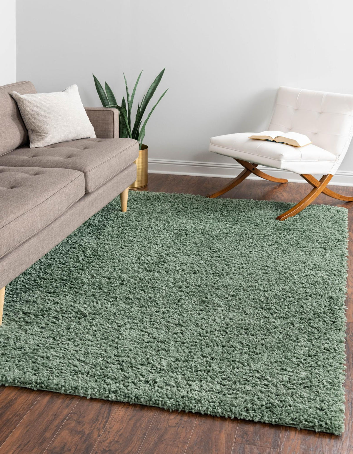 Alpine Plush Collection Area Rug -  Cortina (Sage) Rectangle Sage  lifestyle 2