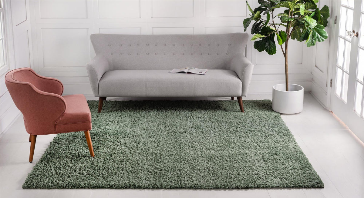 Alpine Plush Collection Area Rug -  Cortina (Sage) Square Sage  lifestyle 19