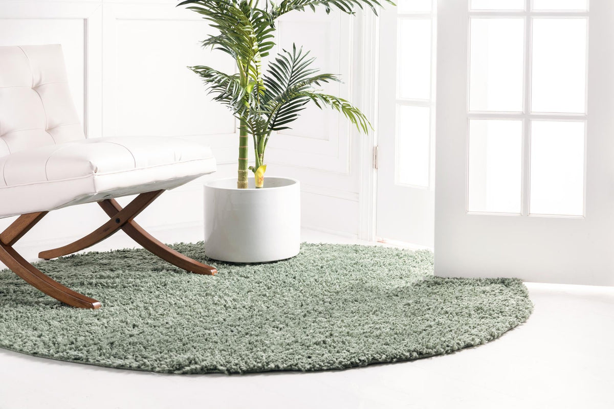 Alpine Plush Collection Area Rug -  Cortina (Sage) Round Sage  lifestyle 16
