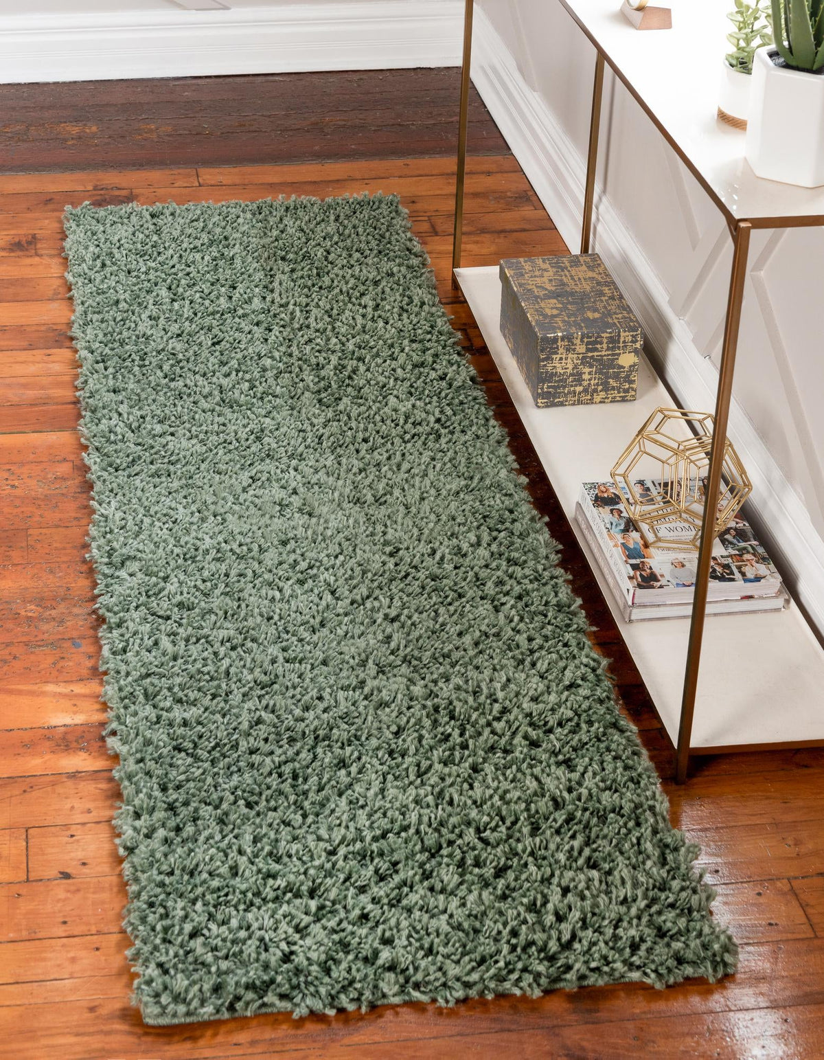 Alpine Plush Collection Area Rug -  Cortina (Sage) Runner Sage  lifestyle 13