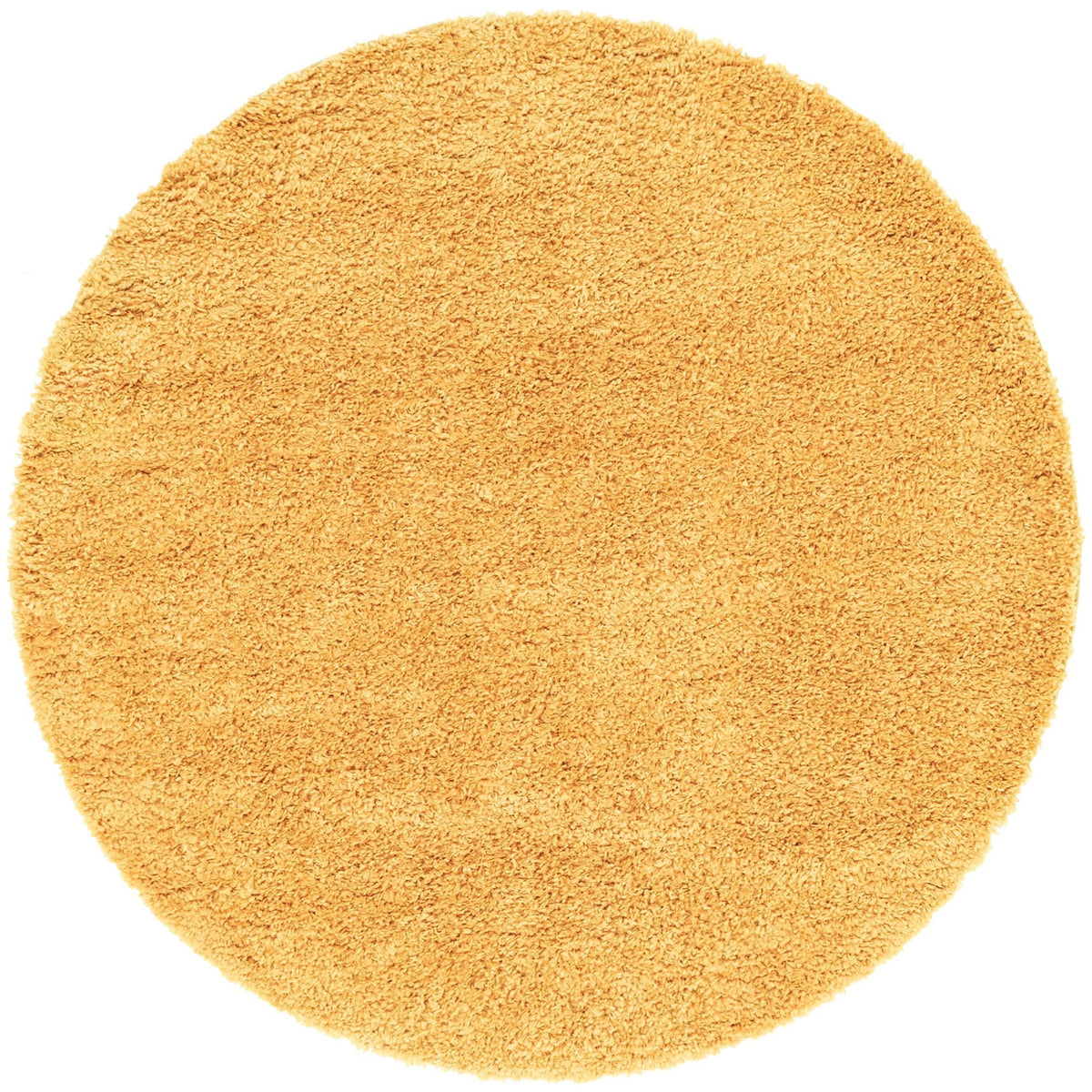 Alpine Plush Collection Area Rug -  Cortina (Sun Yellow) Round Sun Yellow  lifestyle 7
