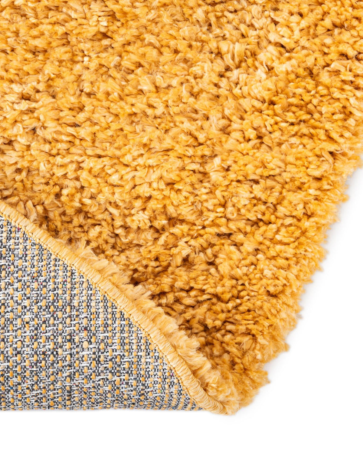Alpine Plush Collection Area Rug -  Cortina (Sun Yellow) Round Sun Yellow  lifestyle 40