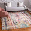 Sedona Vista Collection Area Rug -  Navajo Square Blue  lifestyle 24