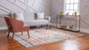 Sedona Vista Collection Area Rug -  Navajo Square Blue  lifestyle 29