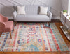 Sedona Vista Collection Area Rug -  Navajo Square Blue  lifestyle 34