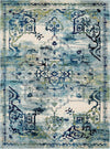 Chateau Elegance Collection Area Rug -  Riviera Rectangle Blue Main