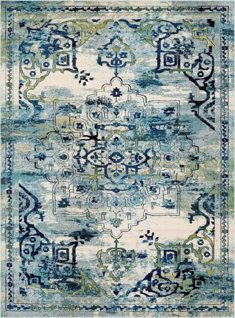 Chateau Elegance Collection Area Rug -  Riviera Rectangle Blue Main