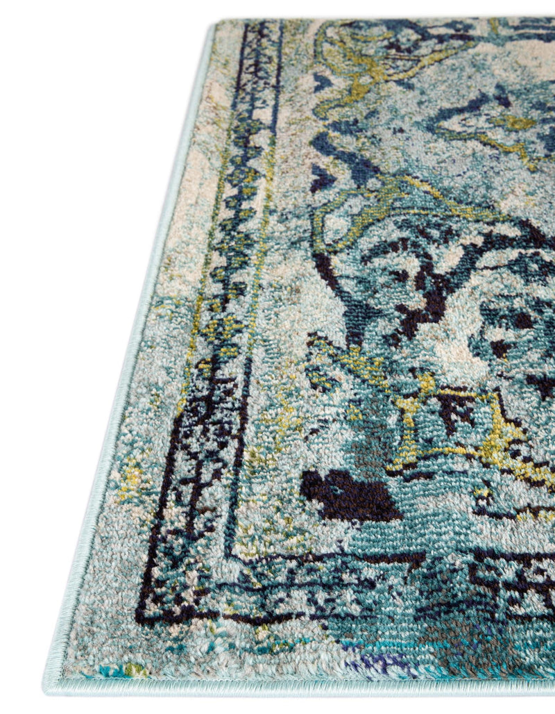 Chateau Elegance Collection Area Rug -  Riviera Rectangular Blue  lifestyle 66