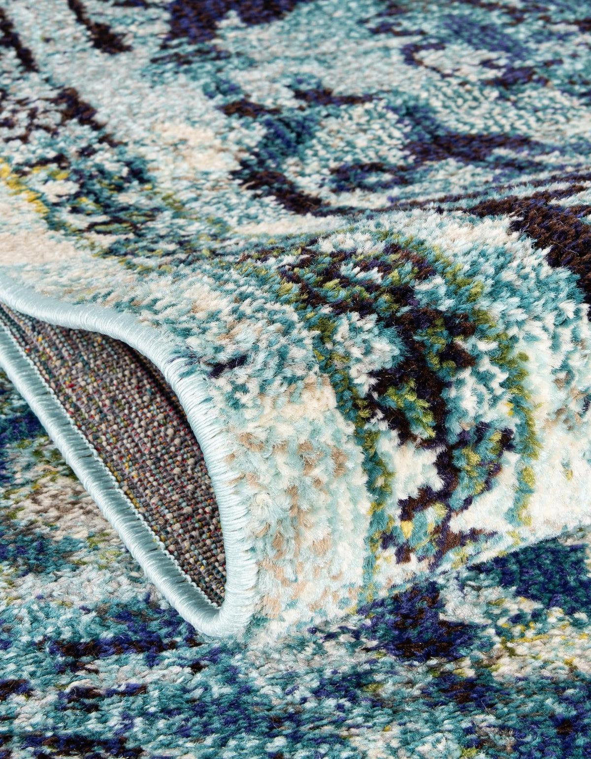 Chateau Elegance Collection Area Rug -  Riviera Rectangle Blue  lifestyle 26