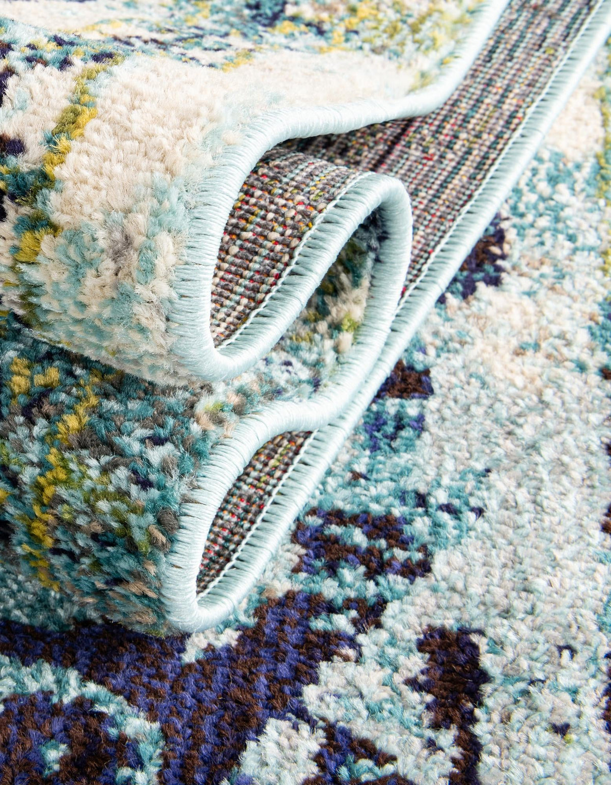 Chateau Elegance Collection Area Rug -  Riviera Rectangle Blue  lifestyle 35