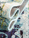 Chateau Elegance Collection Area Rug -  Riviera Rectangular Blue  lifestyle 87