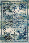 Chateau Elegance Collection Area Rug -  Riviera Rectangle Blue  lifestyle 5