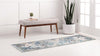 Chateau Elegance Collection Area Rug -  Riviera Runner Blue  lifestyle 51