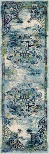 Chateau Elegance Collection Area Rug -  Riviera Runner Blue  lifestyle 43