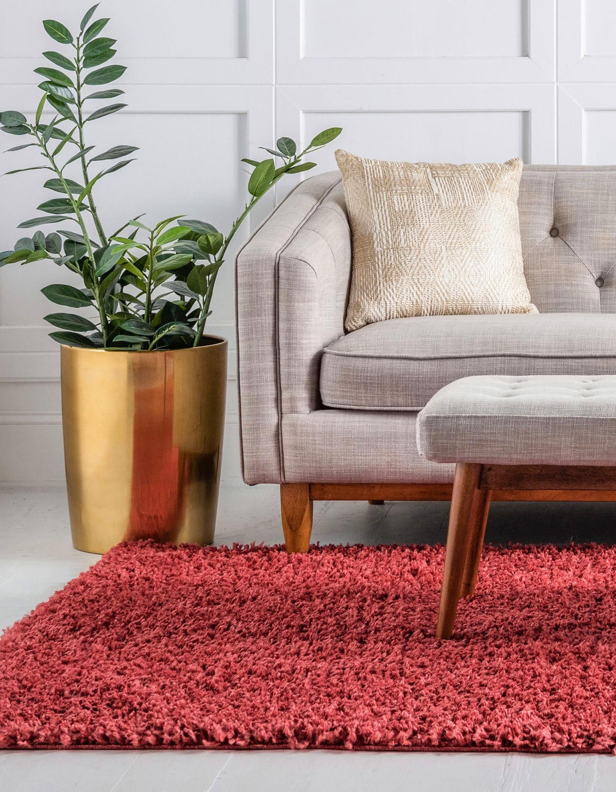 Alpine Plush Collection Area Rug -  Cortina (Poppy) Rectangle Poppy  lifestyle 4