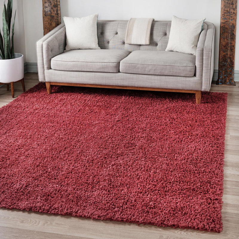 Alpine Plush Collection Area Rug -  Cortina (Poppy) Square Poppy  lifestyle 6