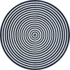 Catalina Cove Outdoor Collection Area Rug - Avalon Round Navy Blue  lifestyle 50