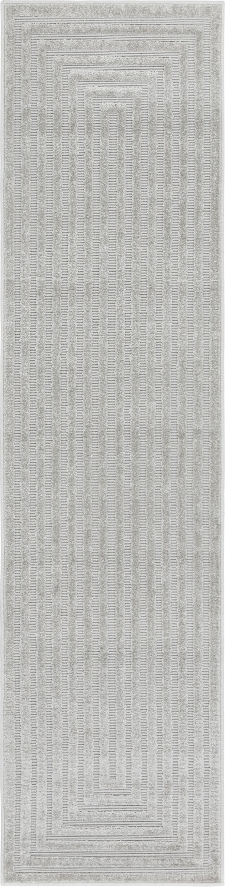 Catalina Cove Outdoor Collection Area Rug - Avalon Runner Gray  lifestyle 74