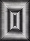 Catalina Cove Outdoor Collection Area Rug - Avalon Rectangle Black  lifestyle 5