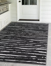 Catalina Cove Outdoor Collection Area Rug -  Balboa Rectangle Black  lifestyle 62
