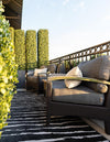 Catalina Cove Outdoor Collection Area Rug -  Balboa Rectangle Black  lifestyle 74