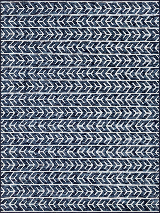Catalina Cove Outdoor Collection Area Rug -  Newport Rectangle Navy Blue Main
