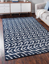 Catalina Cove Outdoor Collection Area Rug -  Newport Rectangle Navy Blue  lifestyle 2