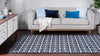 Catalina Cove Outdoor Collection Area Rug -  Newport Rectangle Navy Blue  lifestyle 4