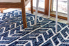 Catalina Cove Outdoor Collection Area Rug -  Newport Rectangle Navy Blue  lifestyle 6