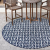 Catalina Cove Outdoor Collection Area Rug -  Newport Round Navy Blue  lifestyle 24