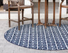 Catalina Cove Outdoor Collection Area Rug -  Newport Round Navy Blue  lifestyle 28