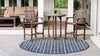Catalina Cove Outdoor Collection Area Rug -  Newport Round Navy Blue  lifestyle 32