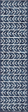 Catalina Cove Outdoor Collection Area Rug -  Newport Runner Navy Blue  lifestyle 21