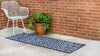 Catalina Cove Outdoor Collection Area Rug -  Newport Runner Navy Blue  lifestyle 29