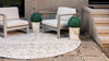 Catalina Cove Outdoor Collection Area Rug -  Newport Round Beige  lifestyle 60