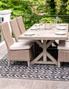 Catalina Cove Outdoor Collection Area Rug -  Newport Rectangle Black  lifestyle 7