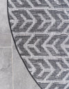 Catalina Cove Outdoor Collection Area Rug -  Newport Round Black  lifestyle 76