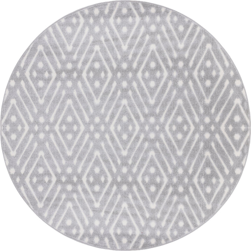 Catalina Cove Outdoor Collection Area Rug -  Laguna Round Gray  lifestyle 59