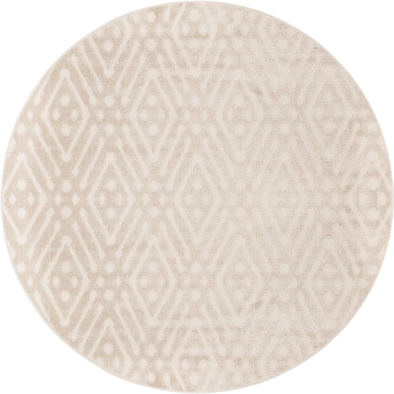 Catalina Cove Outdoor Collection Area Rug -  Laguna Round Beige  lifestyle 42